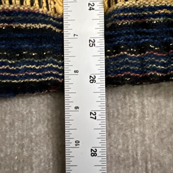 Vintage Alfred Dunner Striped Jacket 20 Western‎ Zip Boho Artsy Woven - Picture 4 of 6